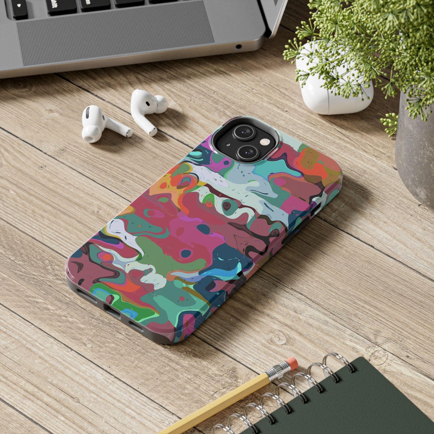 Colorful Abstract Marble - Phone Case