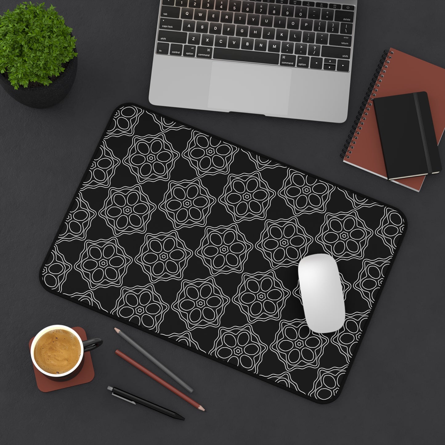 Geometric Sacred Flower - Desk Mat