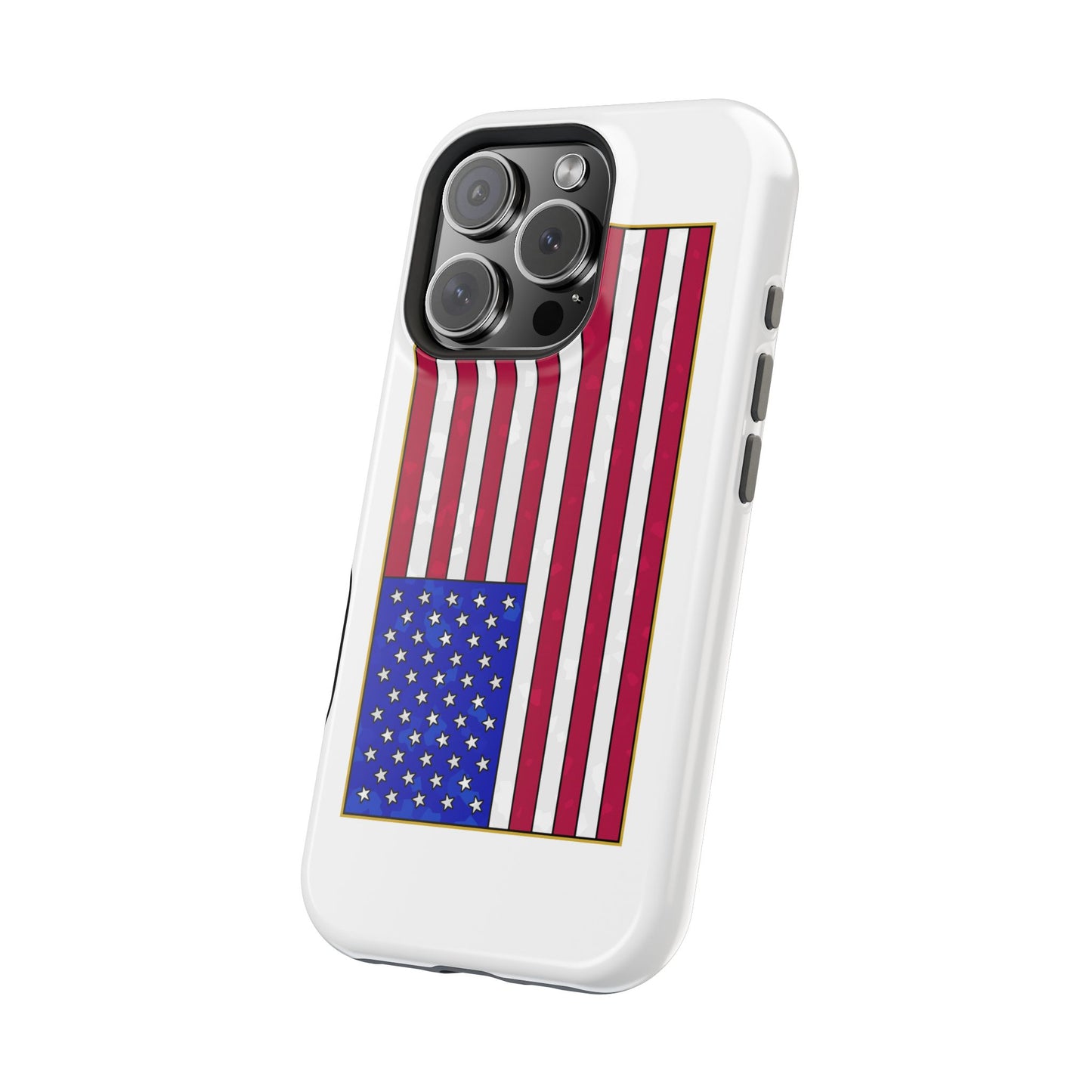 New Glory American Flag (Gold Edge Edition) - Magnetic Phone Case