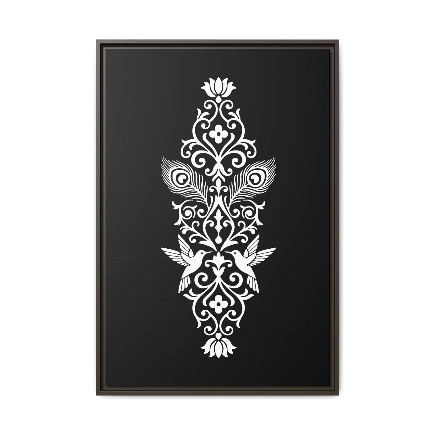 Hummingbird Soulmates - Framed Canvas