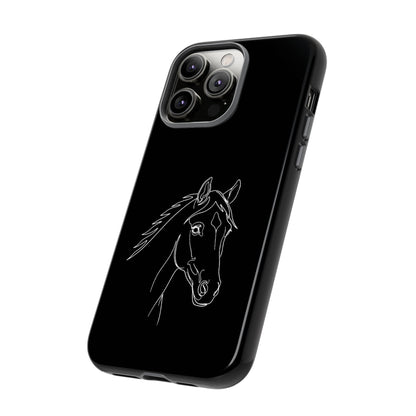 Horse Portrait Sketch - Tough Phone Case