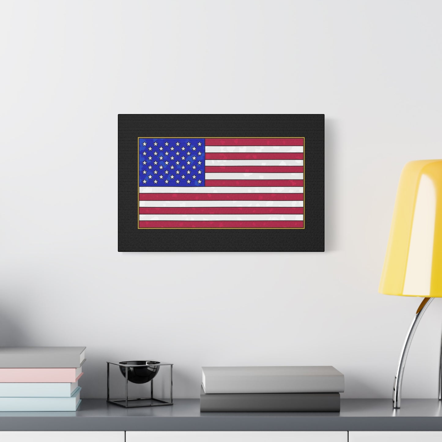 New Glory American Flag (Gold Edge Edition) - Canvas