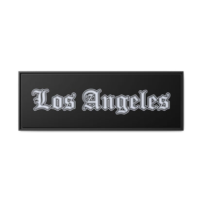 Los Angeles Matte Canvas Art, Framed Wall Decor, Urban Home Art, City Poster, Gift for Angelenos, Modern Art Piece - Silver Edition