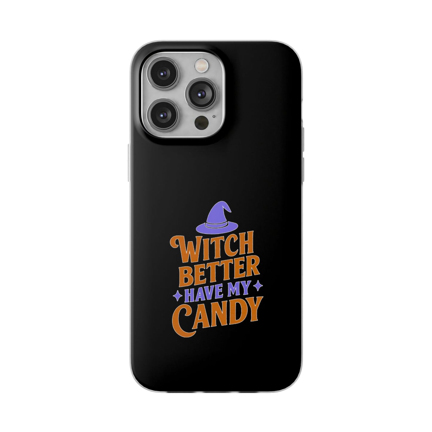 Spooky Witch Flexi Case, Halloween Phone Cover, Witch Themed Phone Case, Cute Candy Case, Trick or Treat Gift, Holiday Accessory
