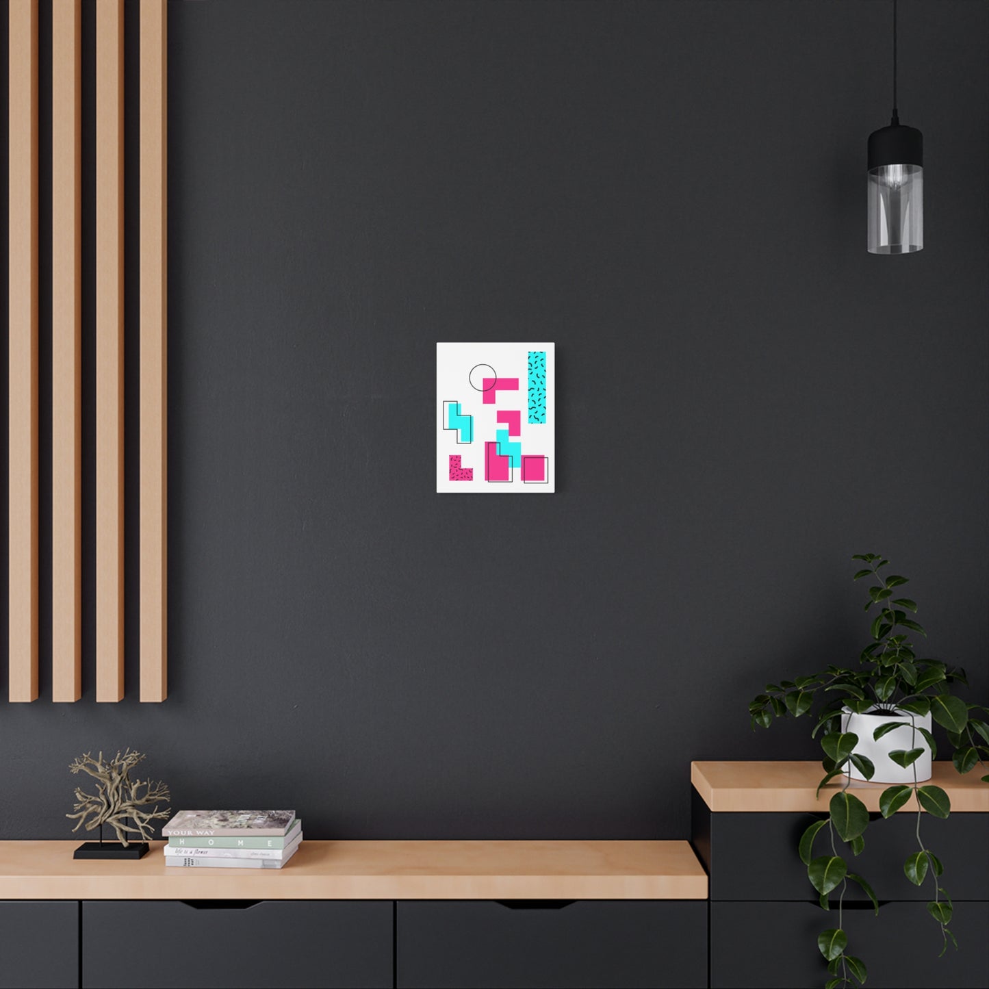 Retro Geometric Vibes - Canvas
