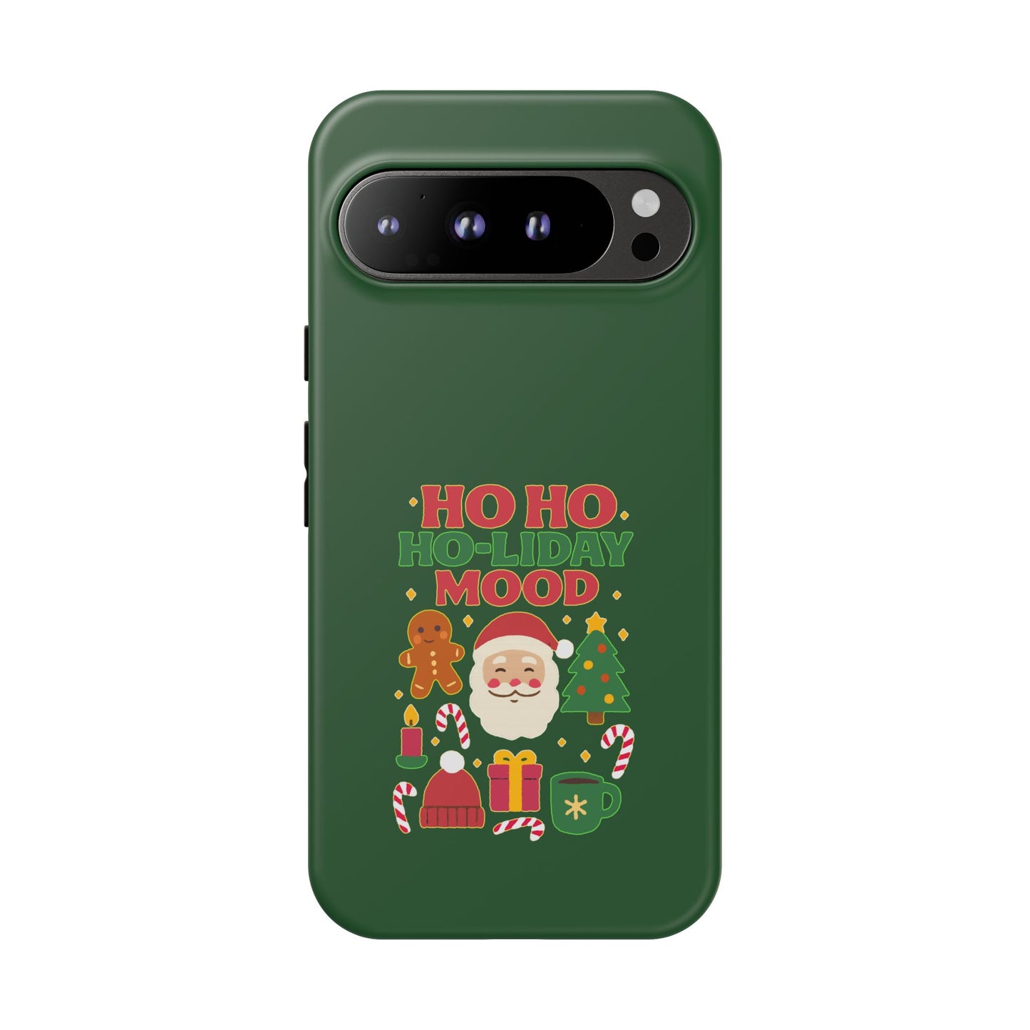 Christmas Phone Case, Ho Ho Ho-liday Mood, Festive Phone Cover, Santa Christmas Accessory, Holiday Gift, Winter Vibes