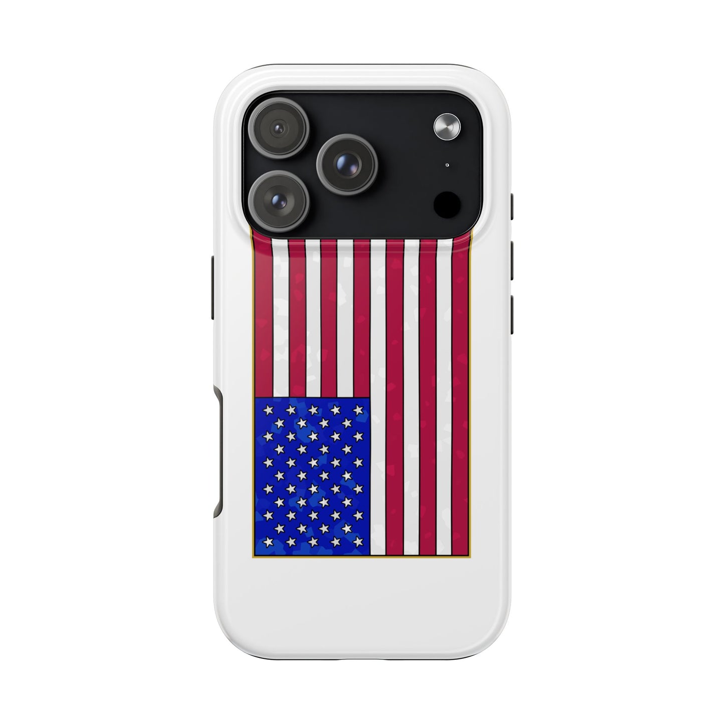 New Glory American Flag (Gold Edge Edition) - Phone Case