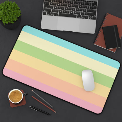 Pastel Stripes - Desk Mat