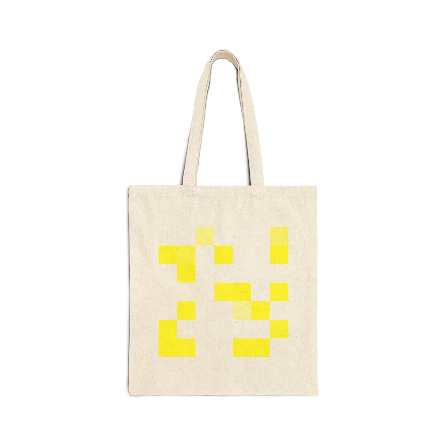 Yellow Pixel Grid - Tote Bag