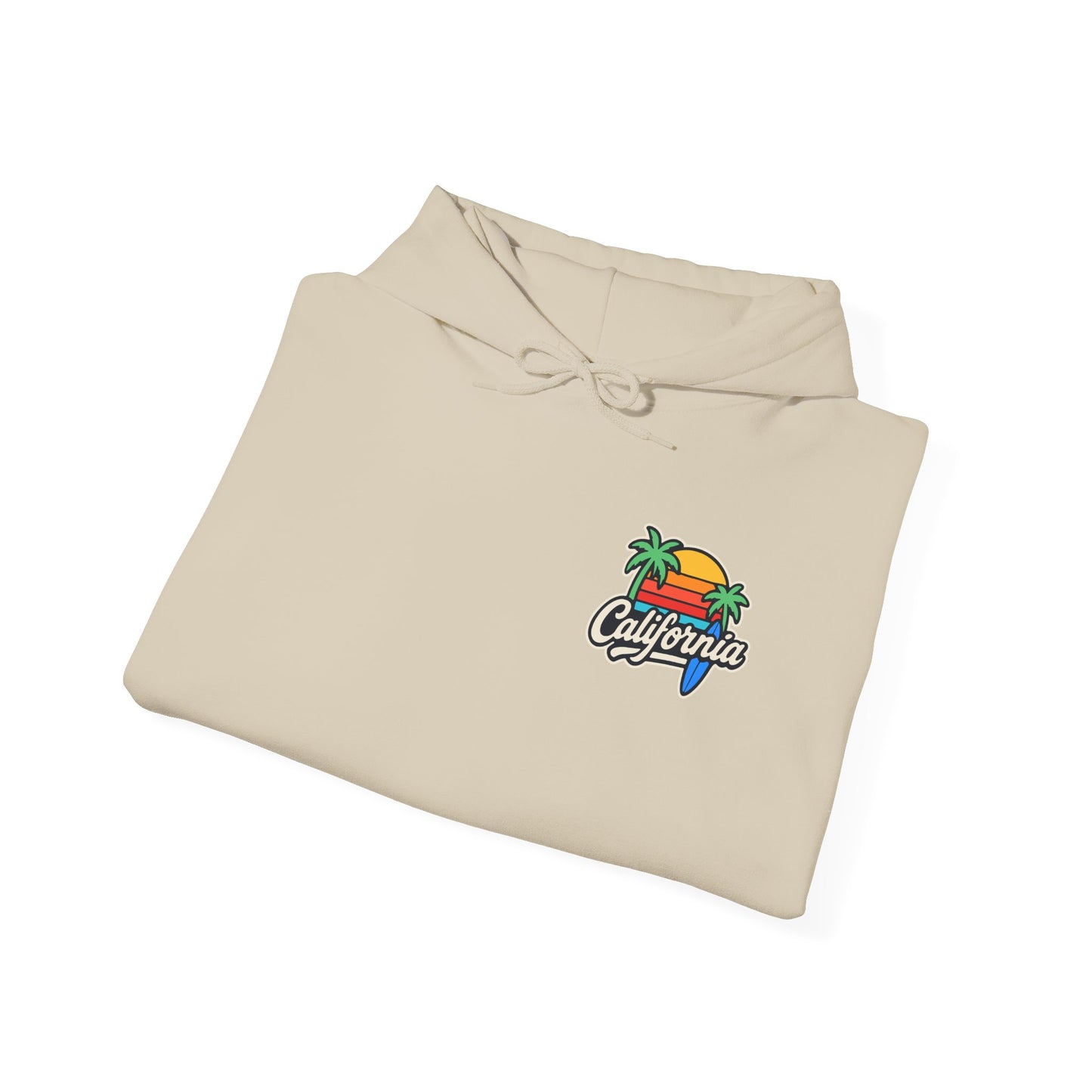 California Vibes Unisex Heavy Blend Hooded Sweatshirt - Cozy Beachwear, Summer Gift, Chill Fashion, Surf Style, Casual Layer
