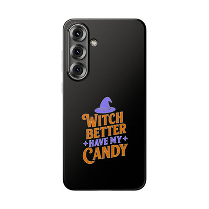 Spooky Witch Flexi Case, Halloween Phone Cover, Witch Themed Phone Case, Cute Candy Case, Trick or Treat Gift, Holiday Accessory