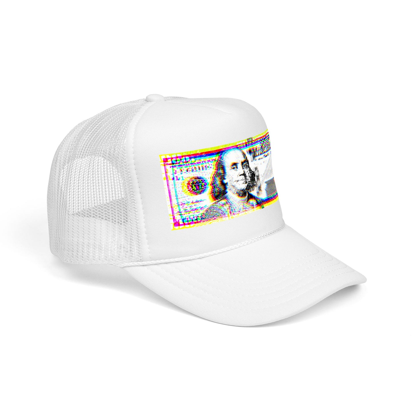 100 Dollars Bill - Neon Color Explosion - Cap