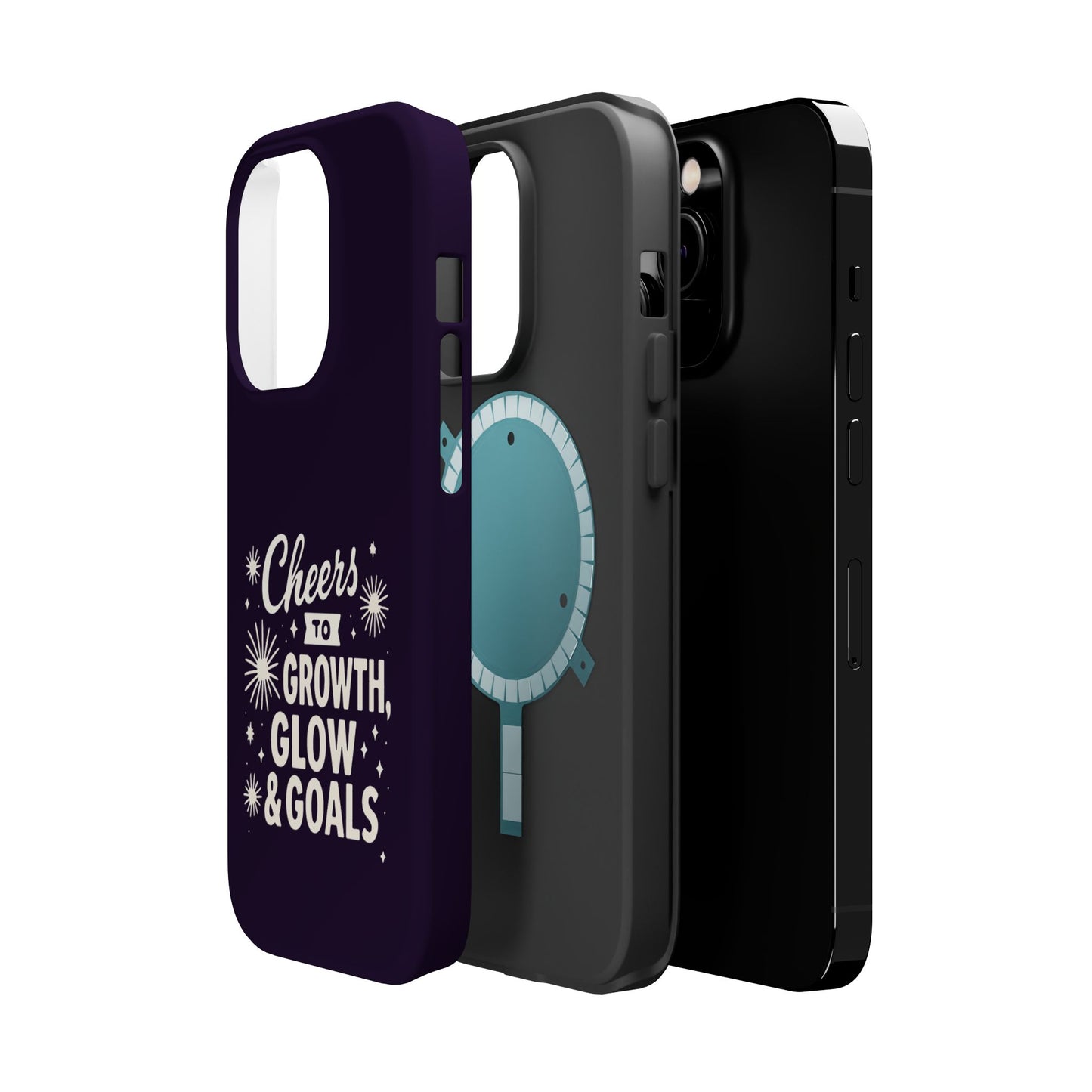 Cheers to Growth, Glow & Goals - Magnetic Phone Case