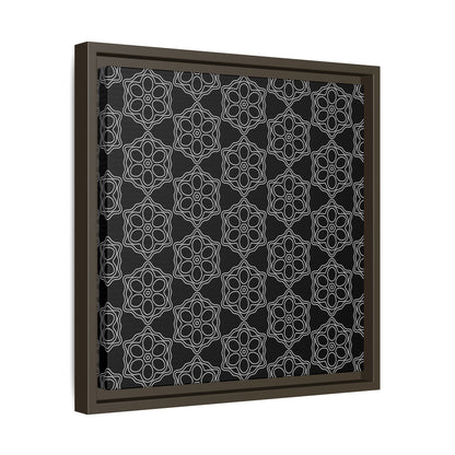 Geometric Sacred Flower - Framed Canvas