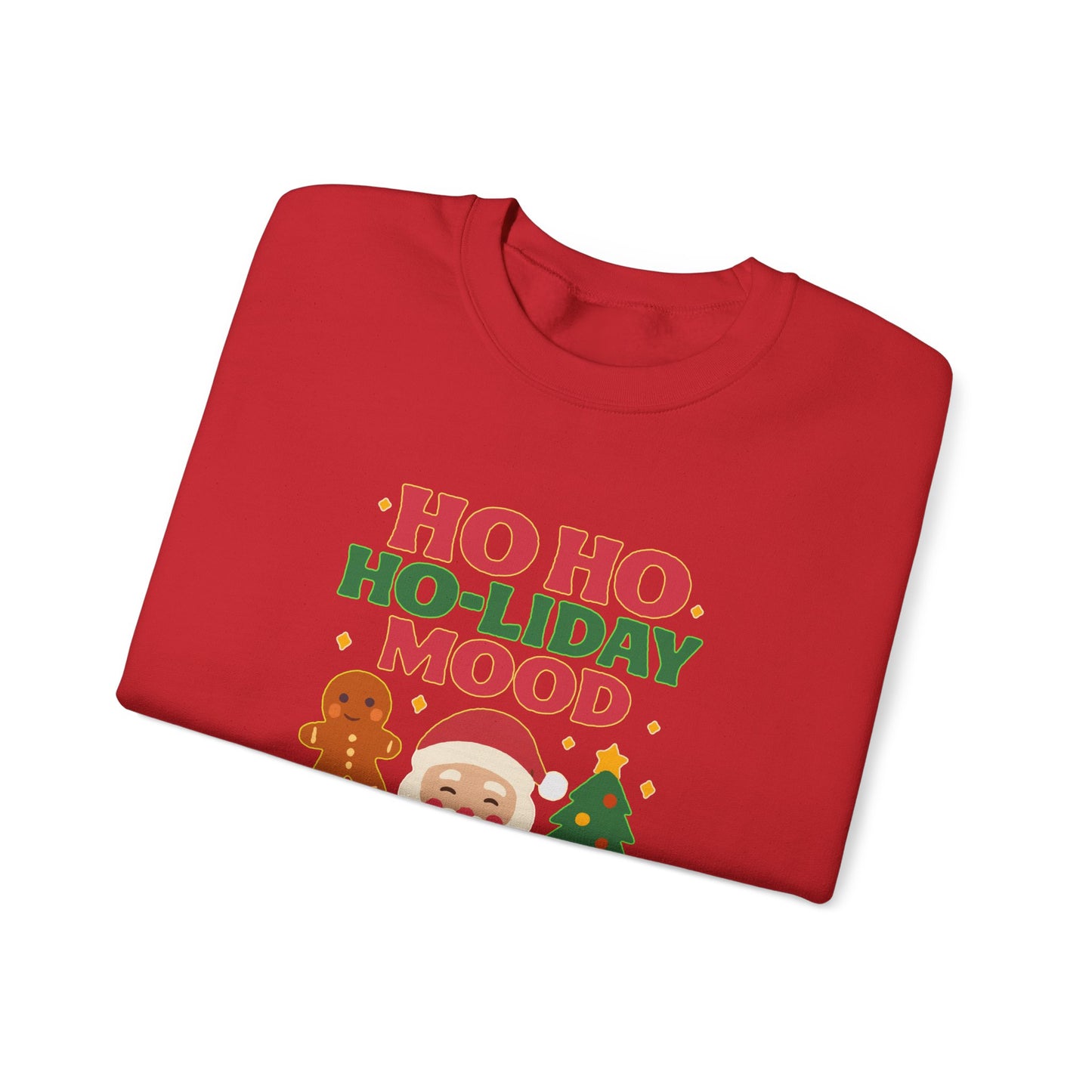 Festive Holiday Sweatshirt, Christmas Crewneck, Cozy Winter Gift, Unisex Sweatshirt, Seasonal Apparel, Ho Ho Ho-liday Mood