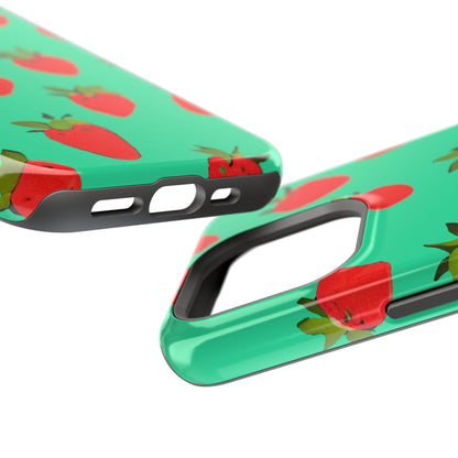 Strawberry Pattern - Magnetic Phone Case
