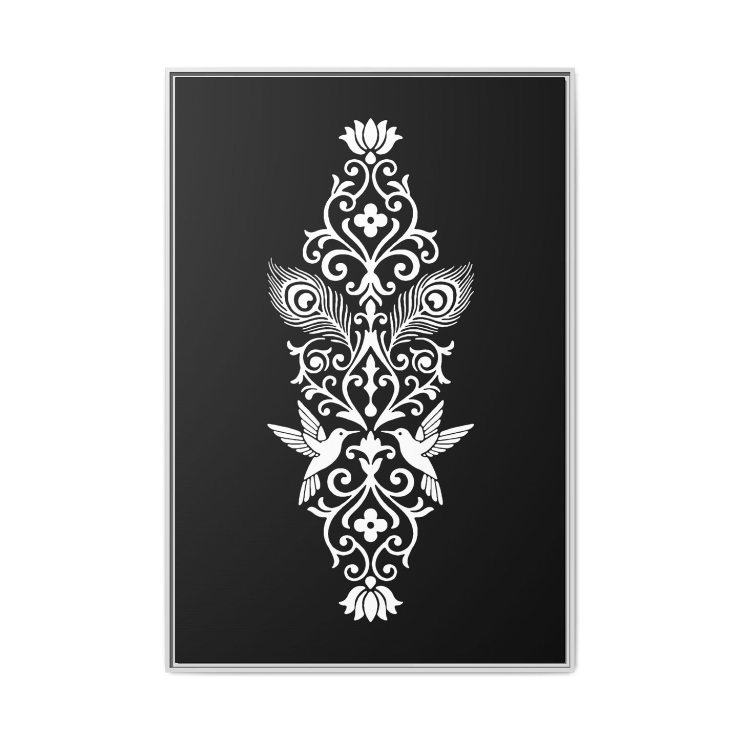 Hummingbird Soulmates - Framed Canvas