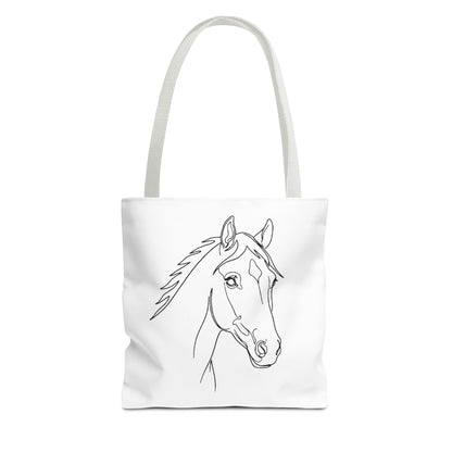 Horse Portrait Sketch - Tote Bag