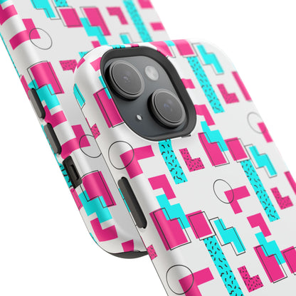 Retro Geometric Vibes - Magnetic Phone Case