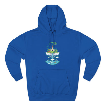 Floating Castle Dragon - Magical Fantasy Island - Hoodie