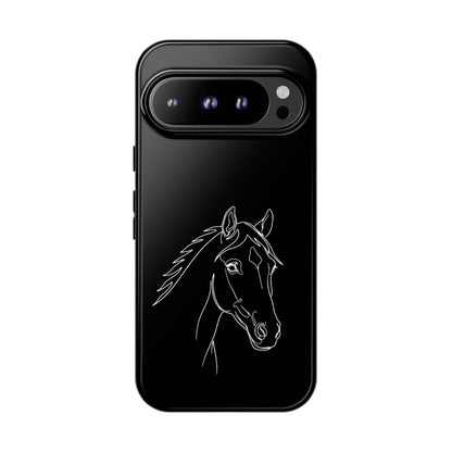 Horse Portrait Sketch - Tough Phone Case
