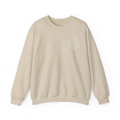 Geometric Pattern Sweatshirt, Cozy Unisex Crewneck, Perfect for Casual Wear, Gifts, and Layering