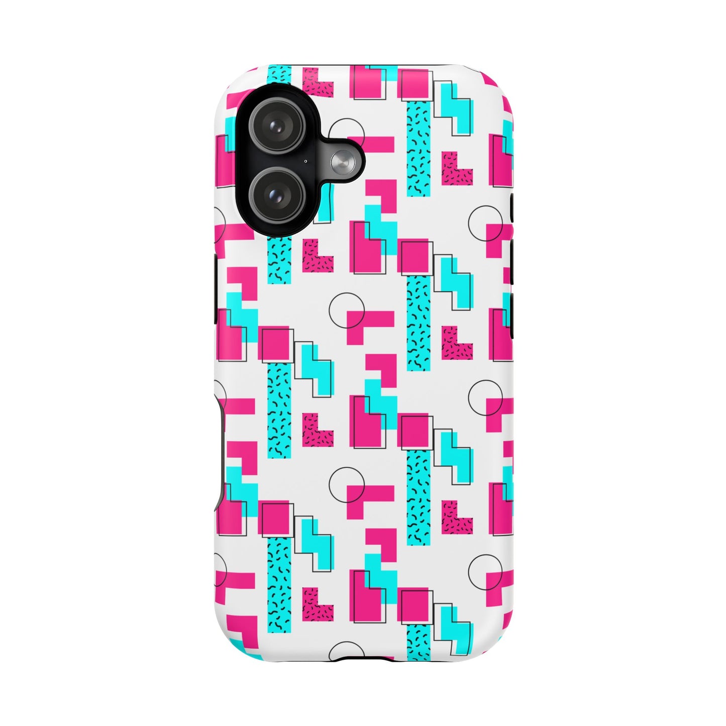 Retro Geometric Vibes - Magnetic Phone Case