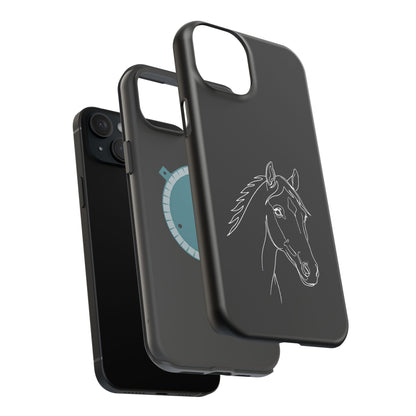 Horse Portrait Sketch - Magnetic Phone Case