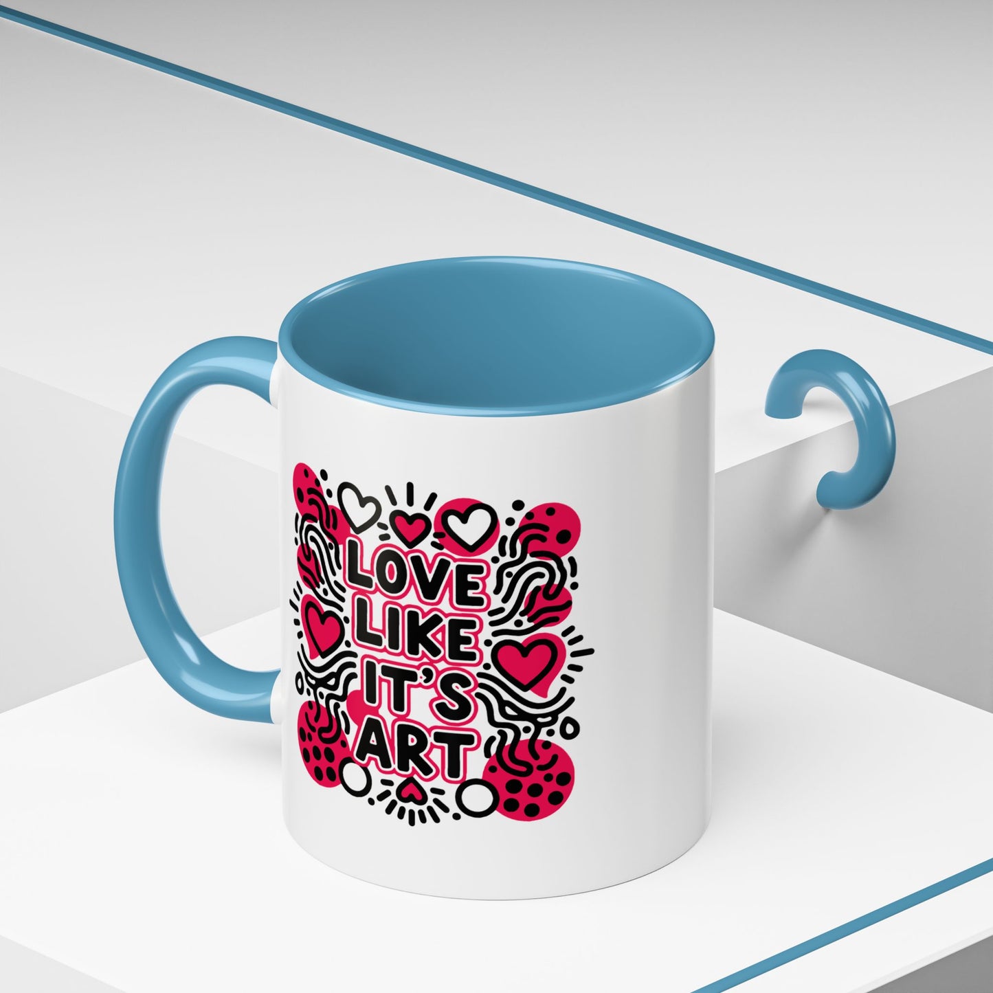 Love Like It’s Art - Color Accent Mug