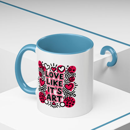 Love Like It’s Art - Color Accent Mug