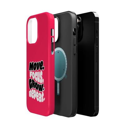 Move. Focus. Grow. Repeat. - Magnetic Phone Case