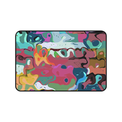 Colorful Abstract Marble - Desk Mat