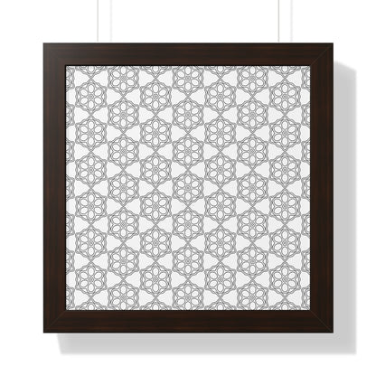 Elegant Geometric Framed Poster, Modern Wall Art, Home Decor, Gift Idea, Minimalist Design, Living Room Decoration