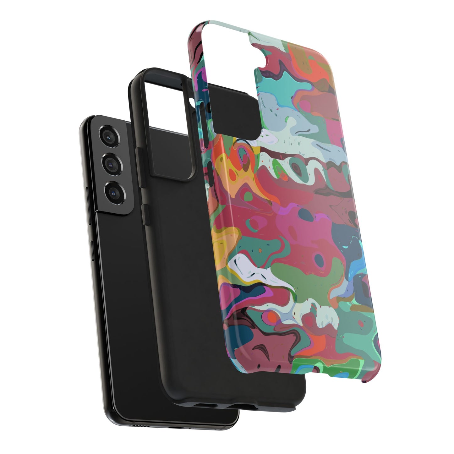 Colorful Abstract Marble - Phone Case