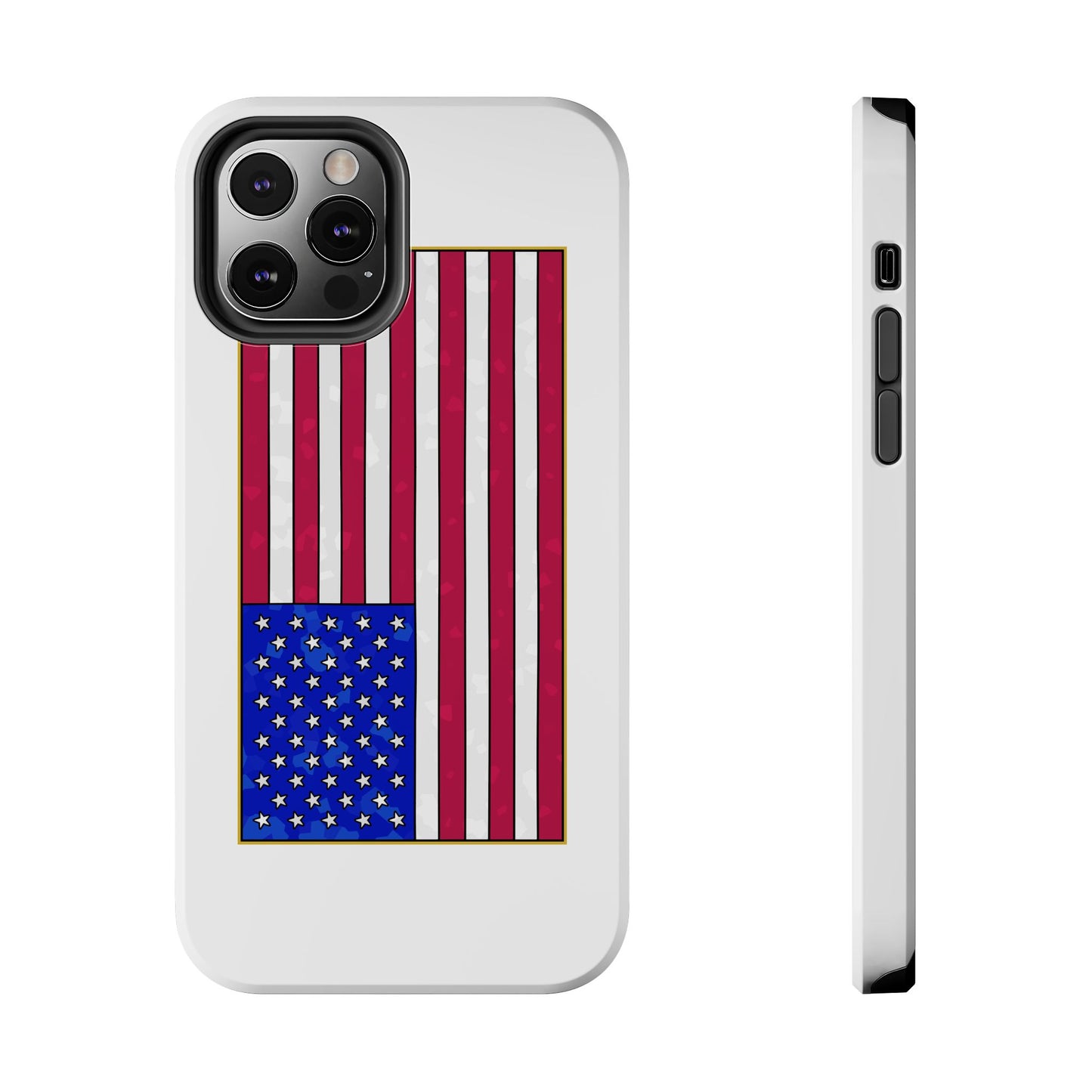 New Glory American Flag (Gold Edge Edition) - Phone Case