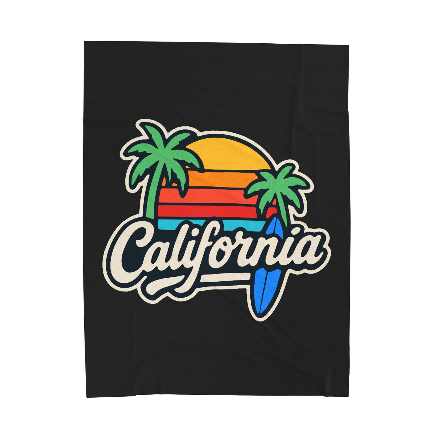 California Surf Vibes - Plush Blanket