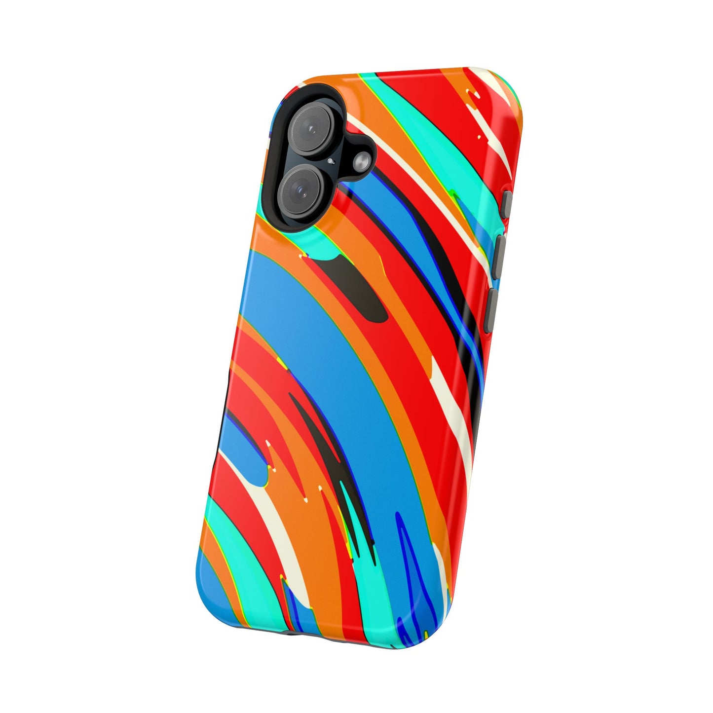 Abstract Rainbow Swirl Arc - Magnetic Phone Case