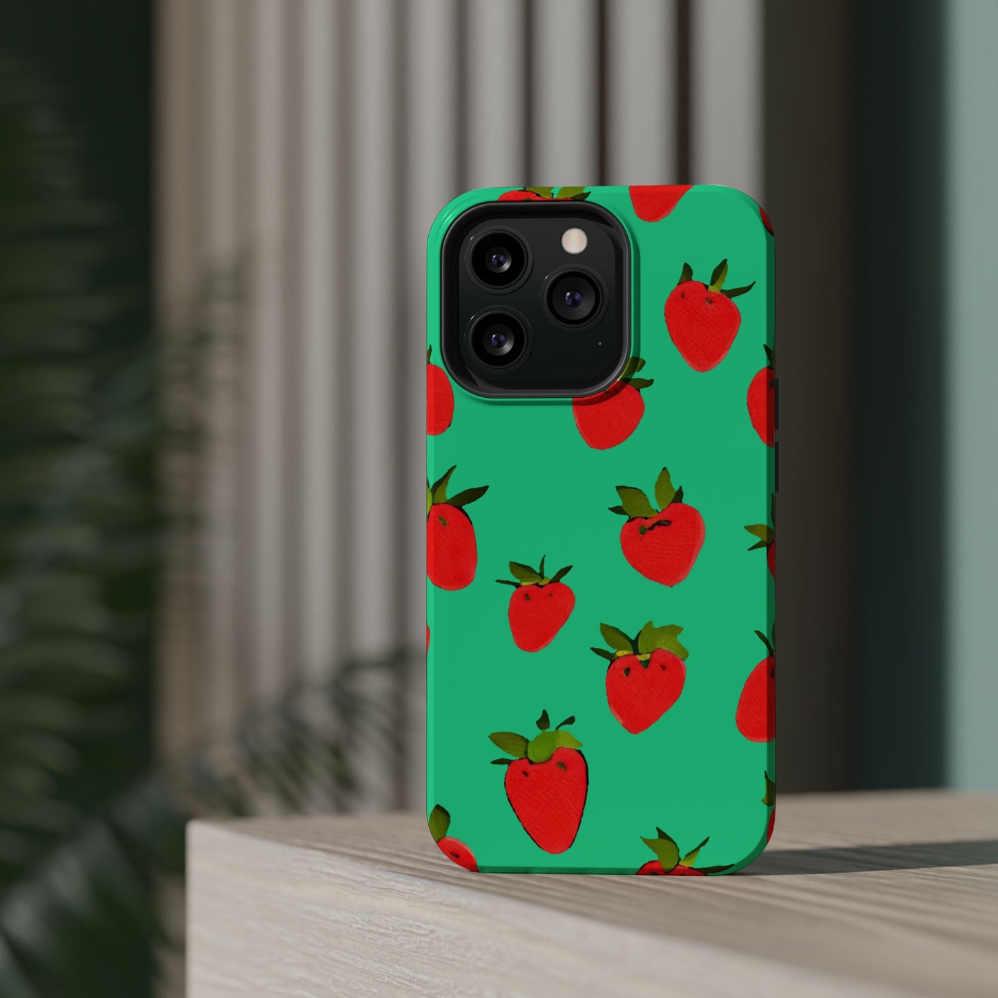 Strawberry Pattern - Magnetic Phone Case
