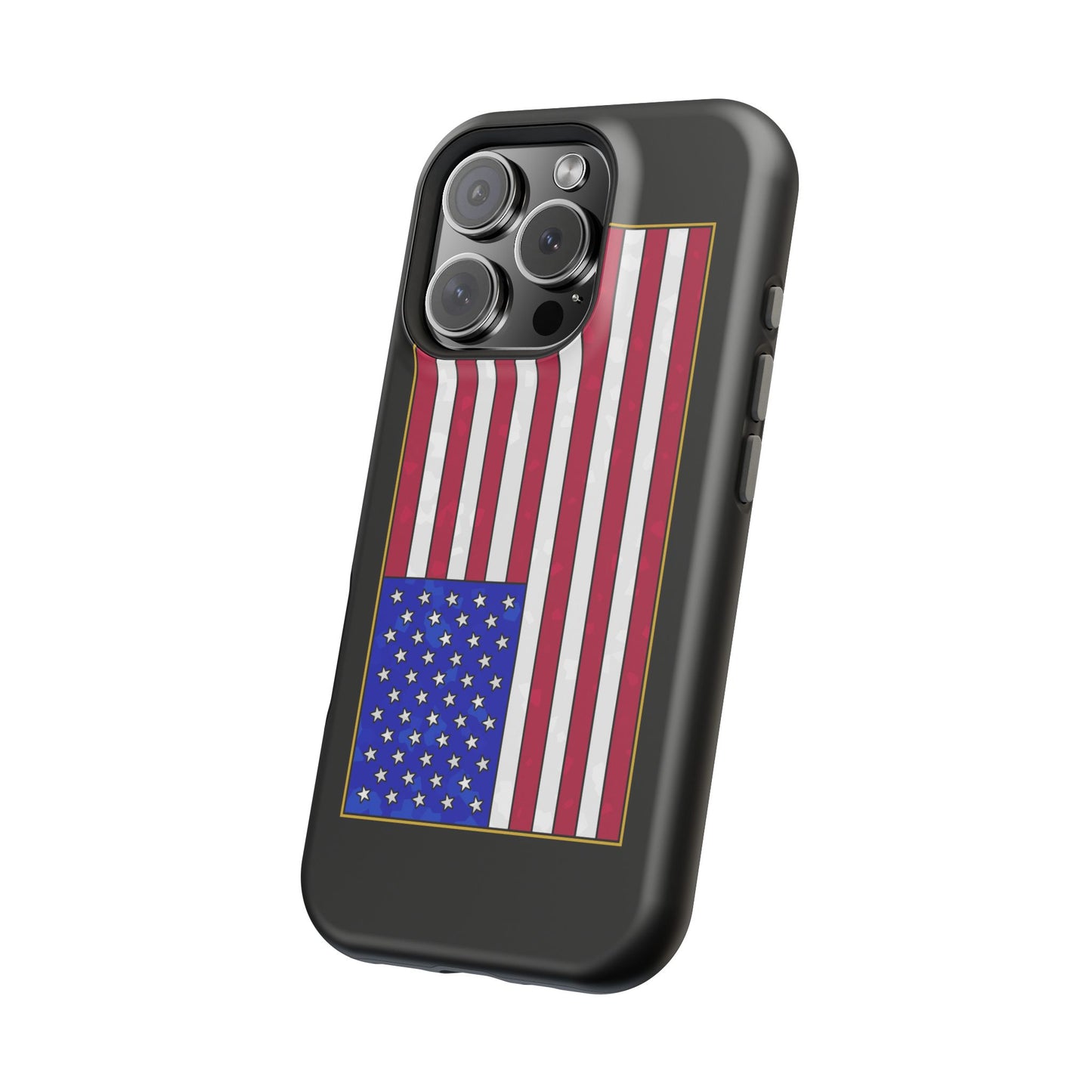 New Glory American Flag (Gold Edge Edition) - Magnetic Phone Case