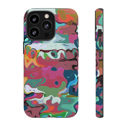 Colorful Abstract Marble - Phone Case