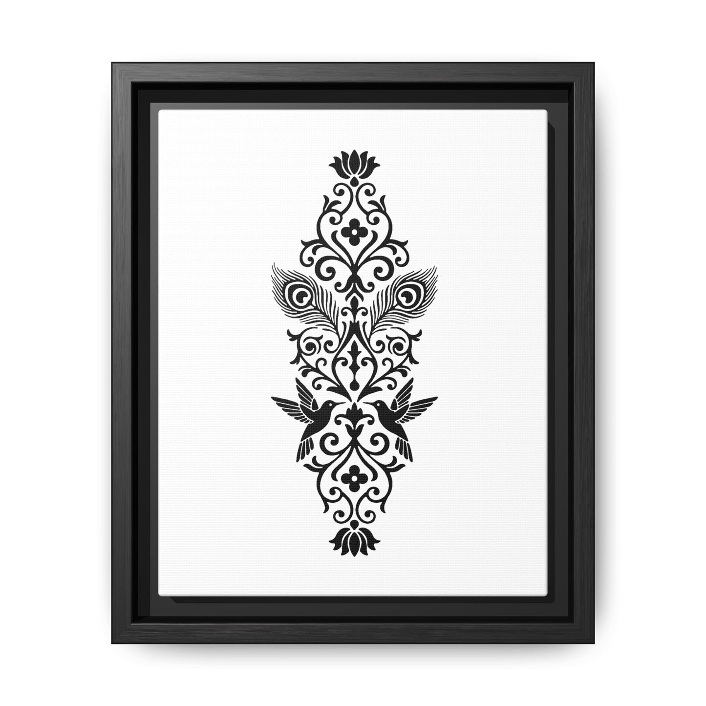 Hummingbird Soulmates - Framed Canvas