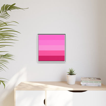 Valentine Rose Colors - Framed Canvas