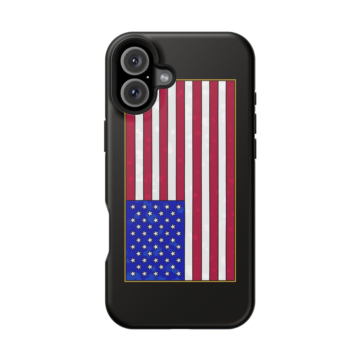 New Glory American Flag (Gold Edge Edition) - Magnetic Phone Case