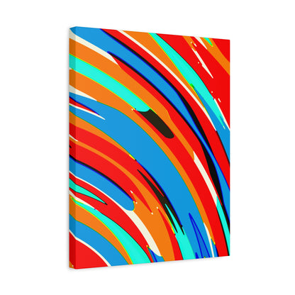 Abstract Rainbow Swirl Arc - Canvas