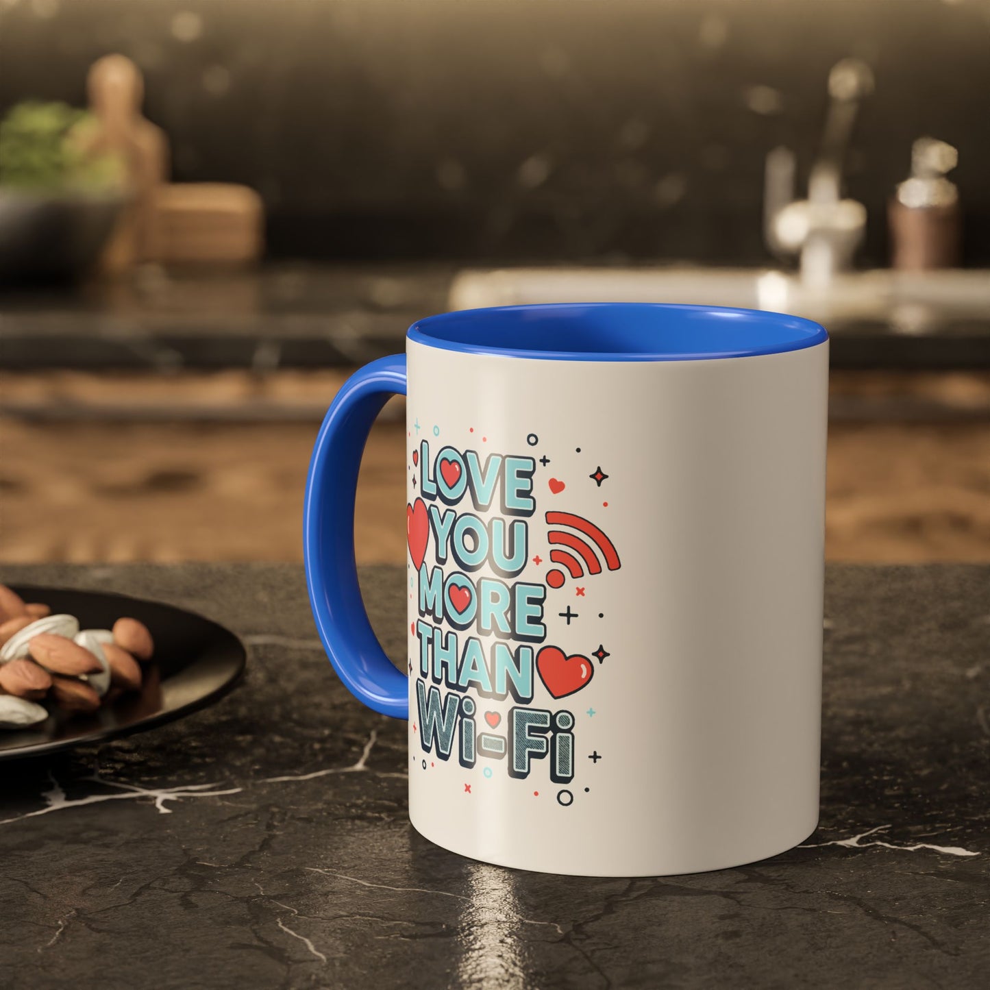 Love You More Than Wi‑Fi - Colorful Mug