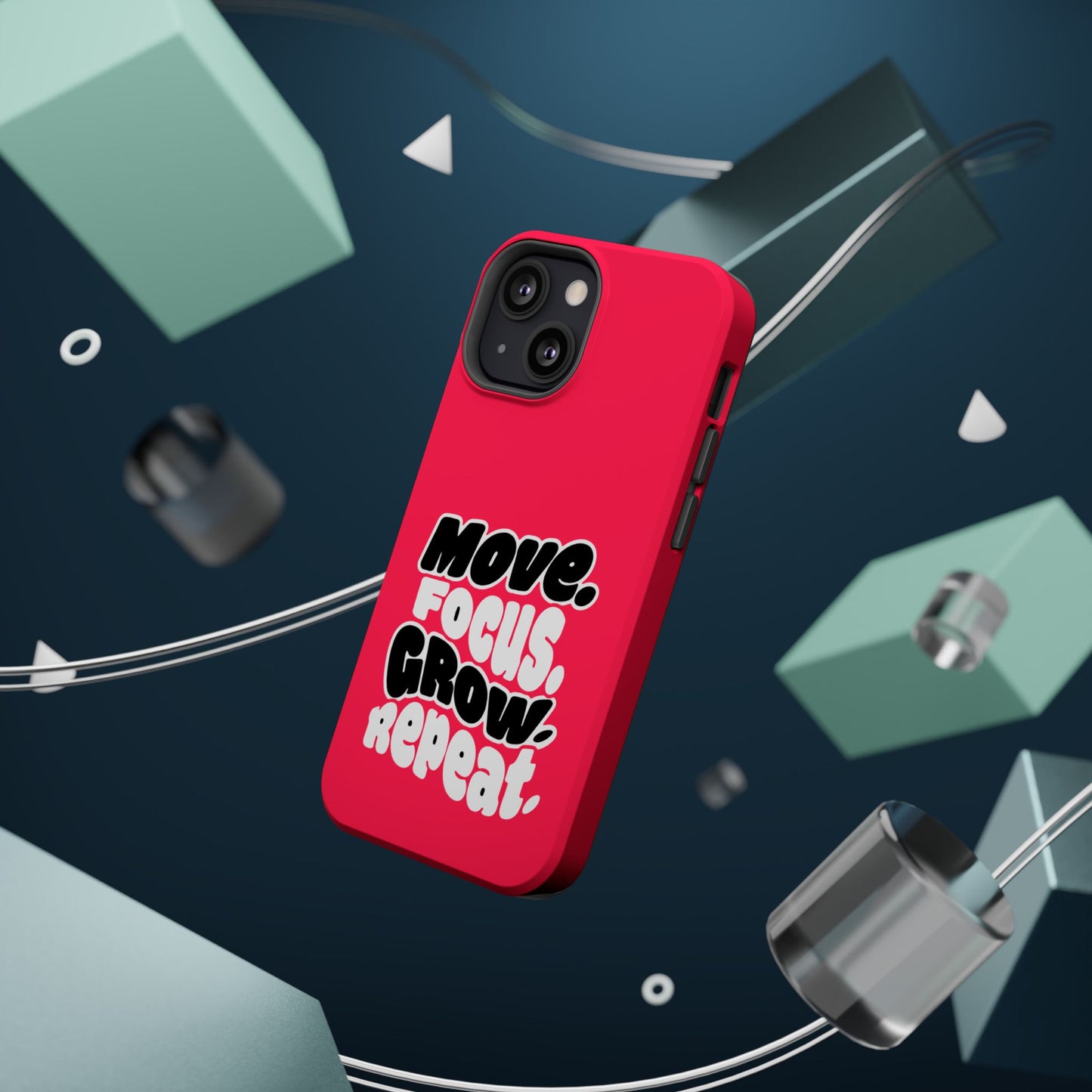 Move. Focus. Grow. Repeat. - Magnetic Phone Case