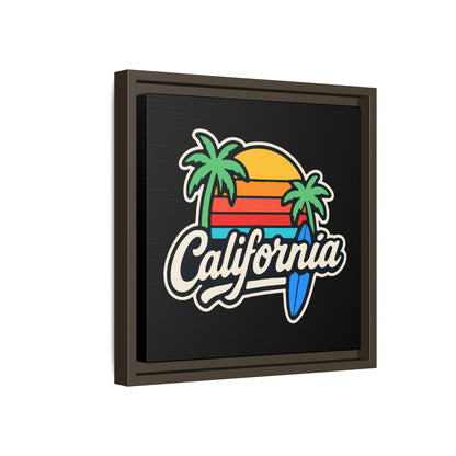 California Surf Vibes - Framed Canvas