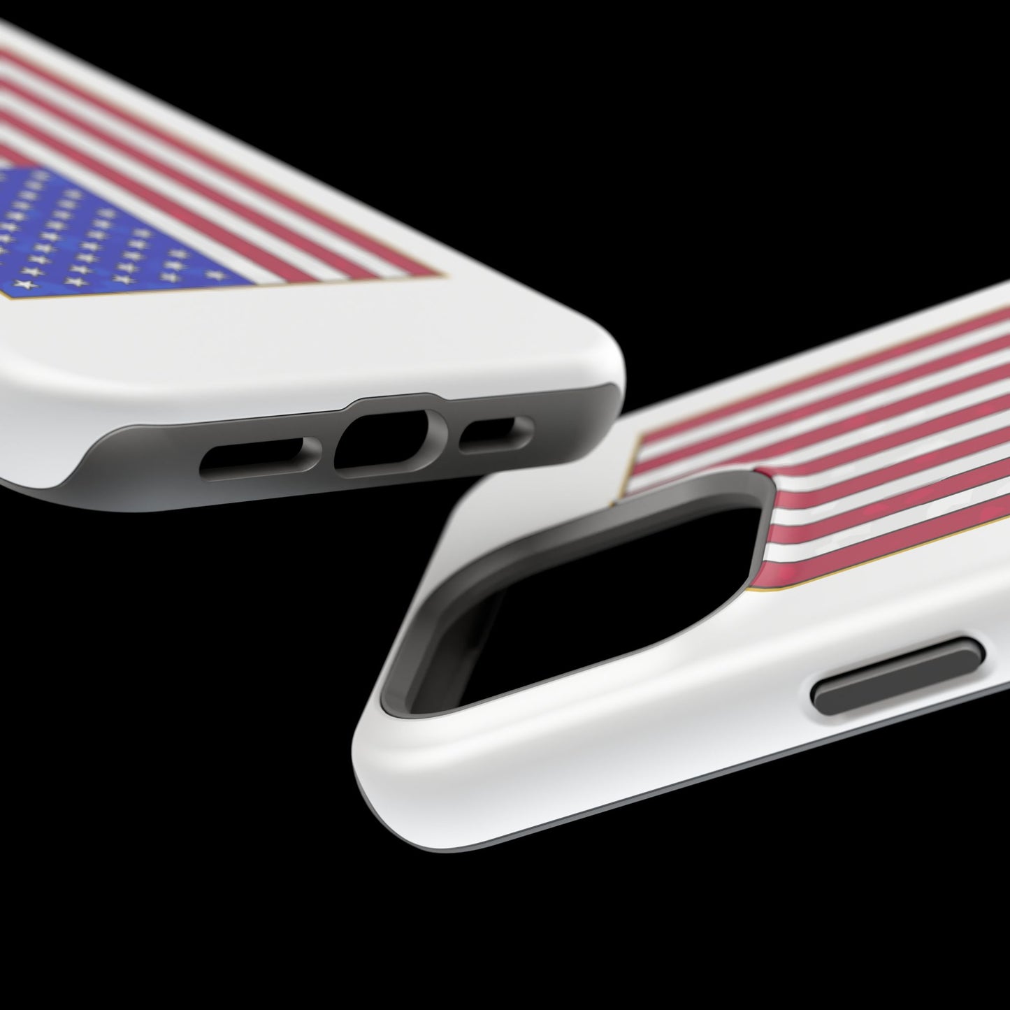 New Glory American Flag (Gold Edge Edition) - Magnetic Phone Case