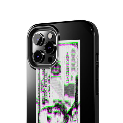 100 Dollars Bill - Green/Magenta Glitch - Phone Case