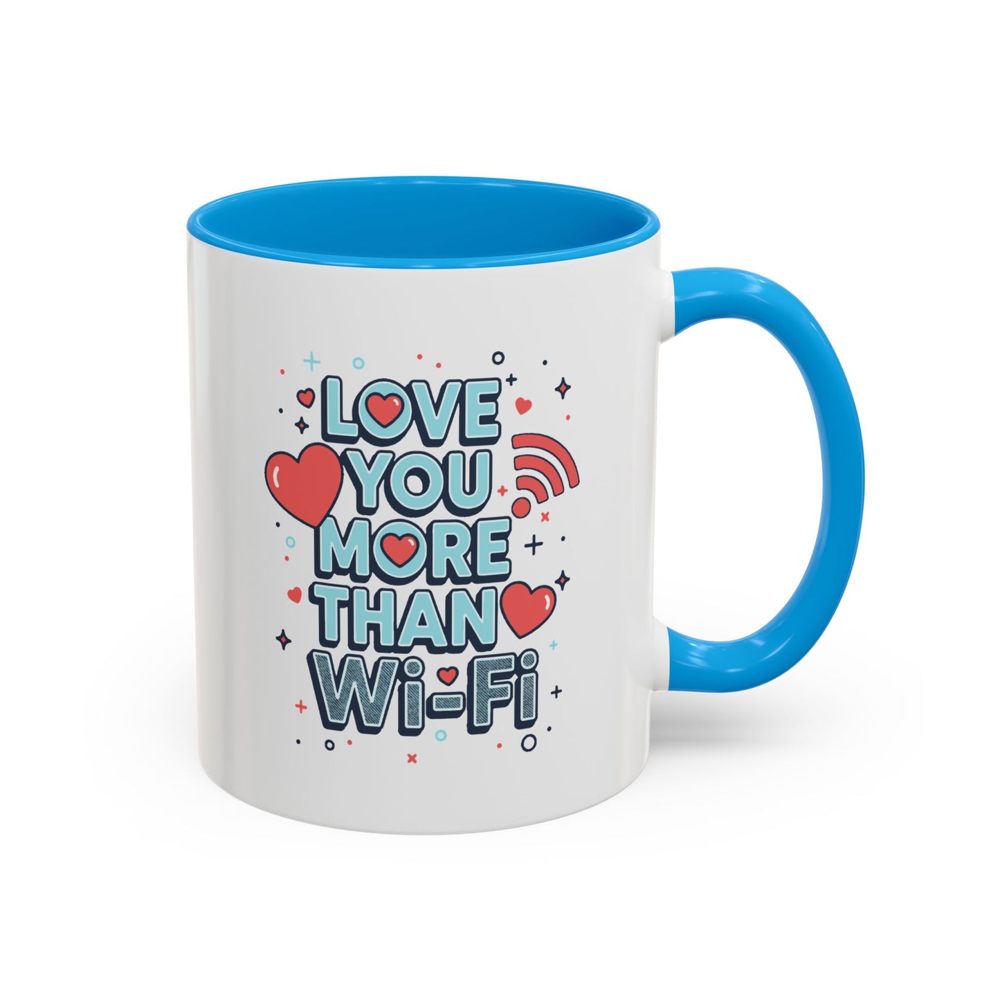 Love You More Than Wi‑Fi - Colorful Mug